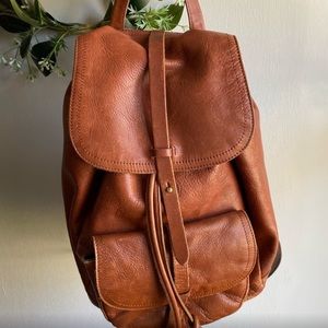 Madewell leather the transport rucksack backpack